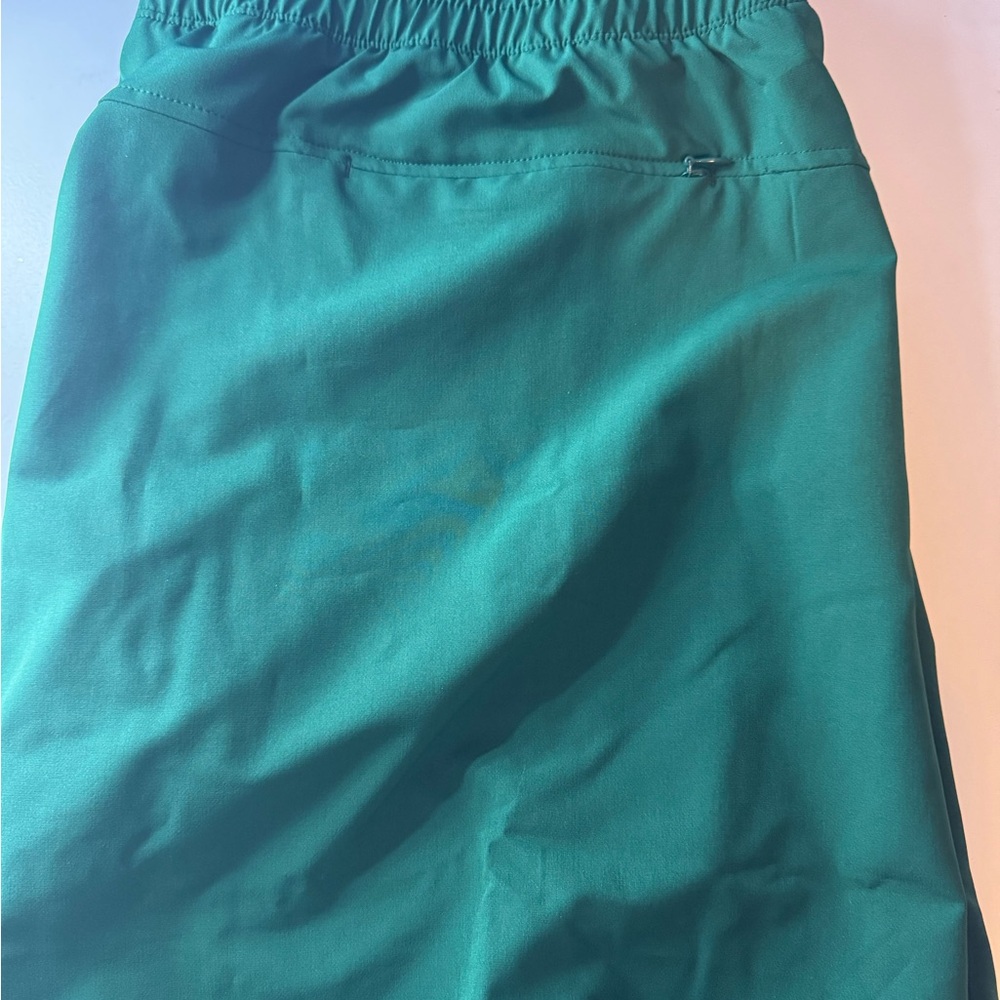 Green Elastic Waist Skirt